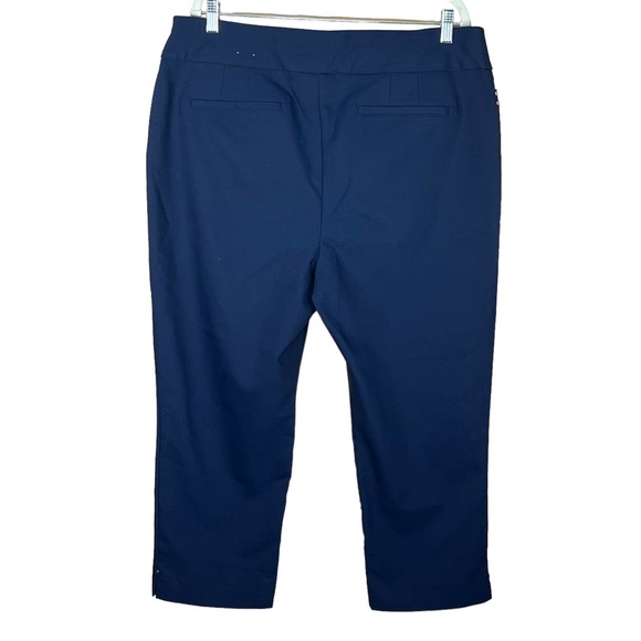 Chico’s Women’s Fabulously Slimming Navy Cropped Pants Size 3 = XL/16 EUC - Picture 6 of 14